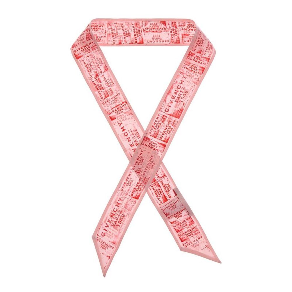 Givenchy 4G Logo Silk Scarf, Pink